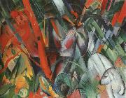 Franz Marc In the Rain oil painting reproduction